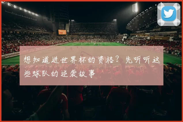 想知道进世界杯的资格？先听听这些球队的逆袭故事