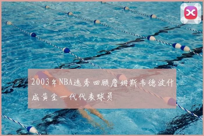 2003年NBA选秀回顾詹姆斯韦德波什成黄金一代代表球员