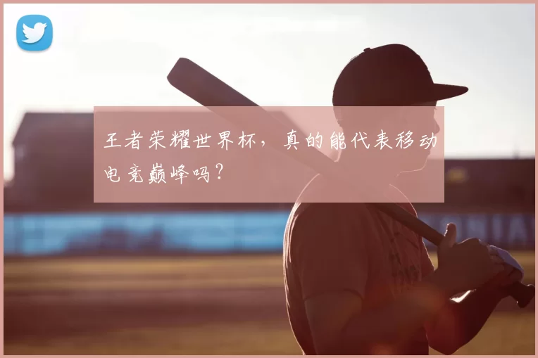 王者荣耀世界杯，真的能代表移动电竞巅峰吗？