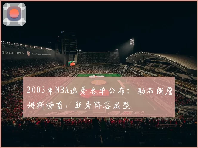 2003年NBA选秀名单公布：勒布朗詹姆斯榜首，新秀阵容成型